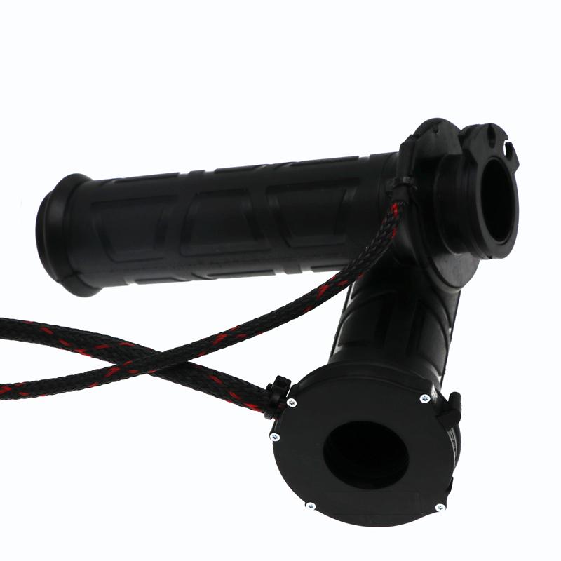 LMoDri Universal Motorcycle 7/8" 22mm Electric Heated Grips Scooter Moped Bar Hand Warmer Adjustable Hot Grip 12V