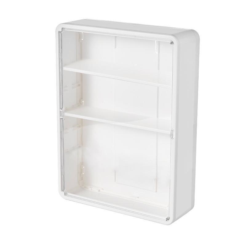 Wandmontierter, bohrfreier, staubdichter Badezimmer-Hautpflege-Organizer