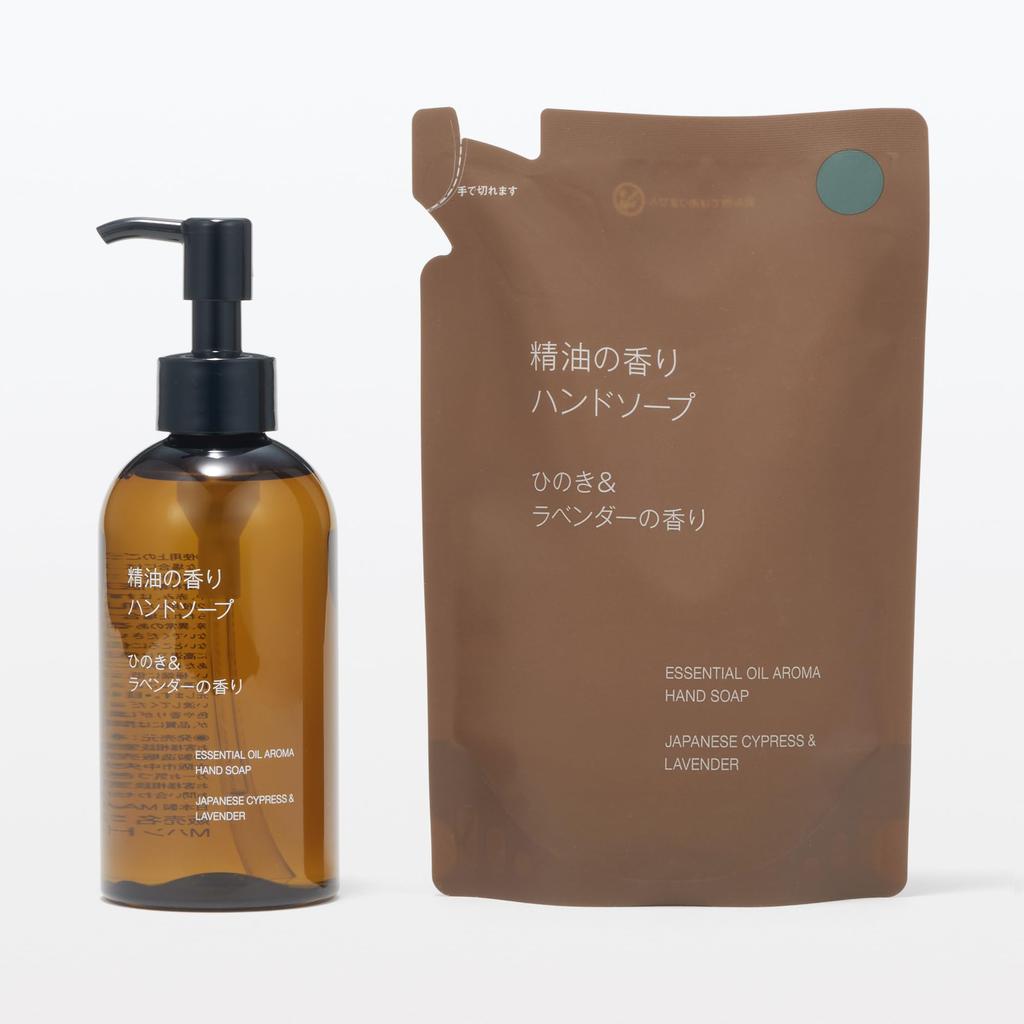 Muji Essential Oil Hand Soap Hinoki and Lavender Scent 200mL OAR62A4A