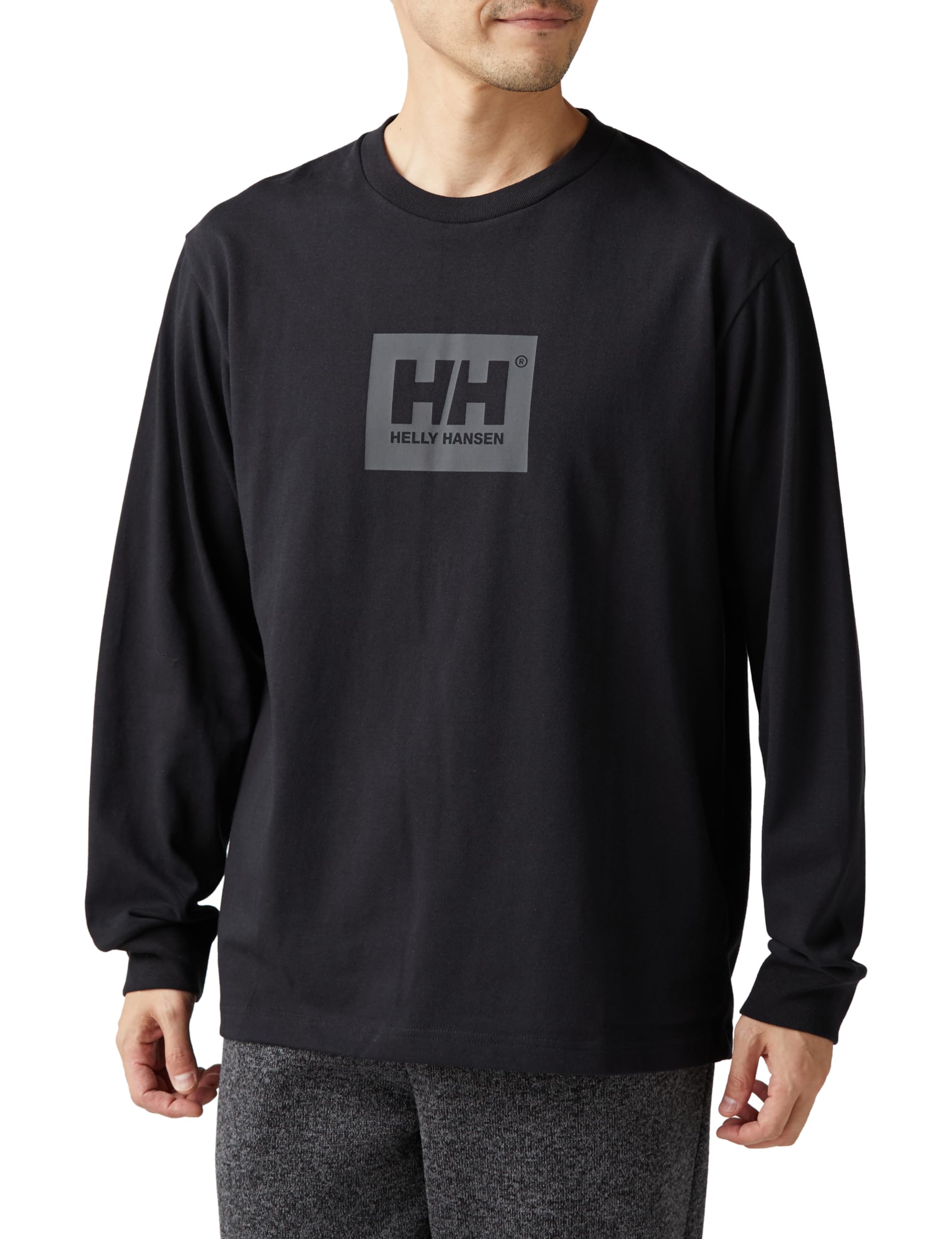 

L/S HH Logo Tee Black 2 M