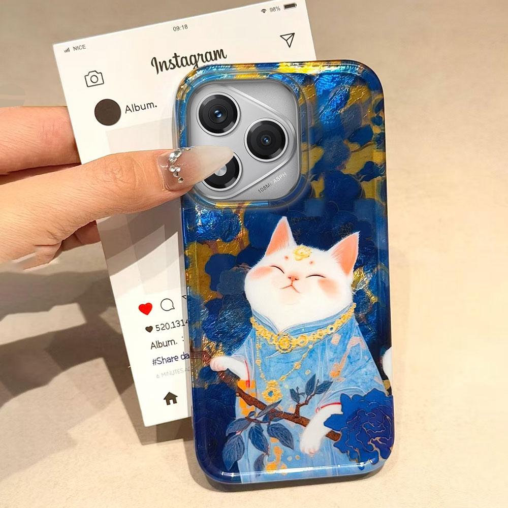 Lucky Cat Vortex Texture Women Phone Case for Honor 400 200 90 Smart Pro X9a X9c X8b X8a X8c X7c X6c Magic7 6 5 70 Lite Cover