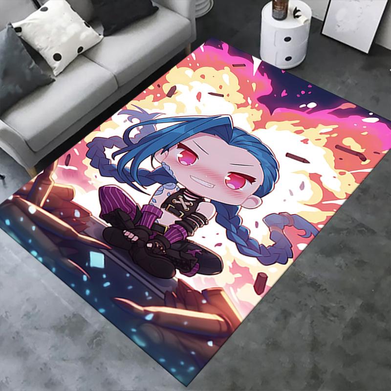 JINX Charming Anime Character Office Chair Mat - Perfect for Home Decor, Office Use, and Gifts!.122308a