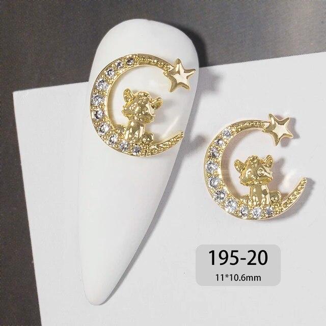 Ķīniešu Jaunais gads 3D nagu mākslas aksesuāri Rotaslietas Dekorācijas DIY Tiger Lucky naudas soma kristāla sarkans dārgakmens Rhinestone krelles
