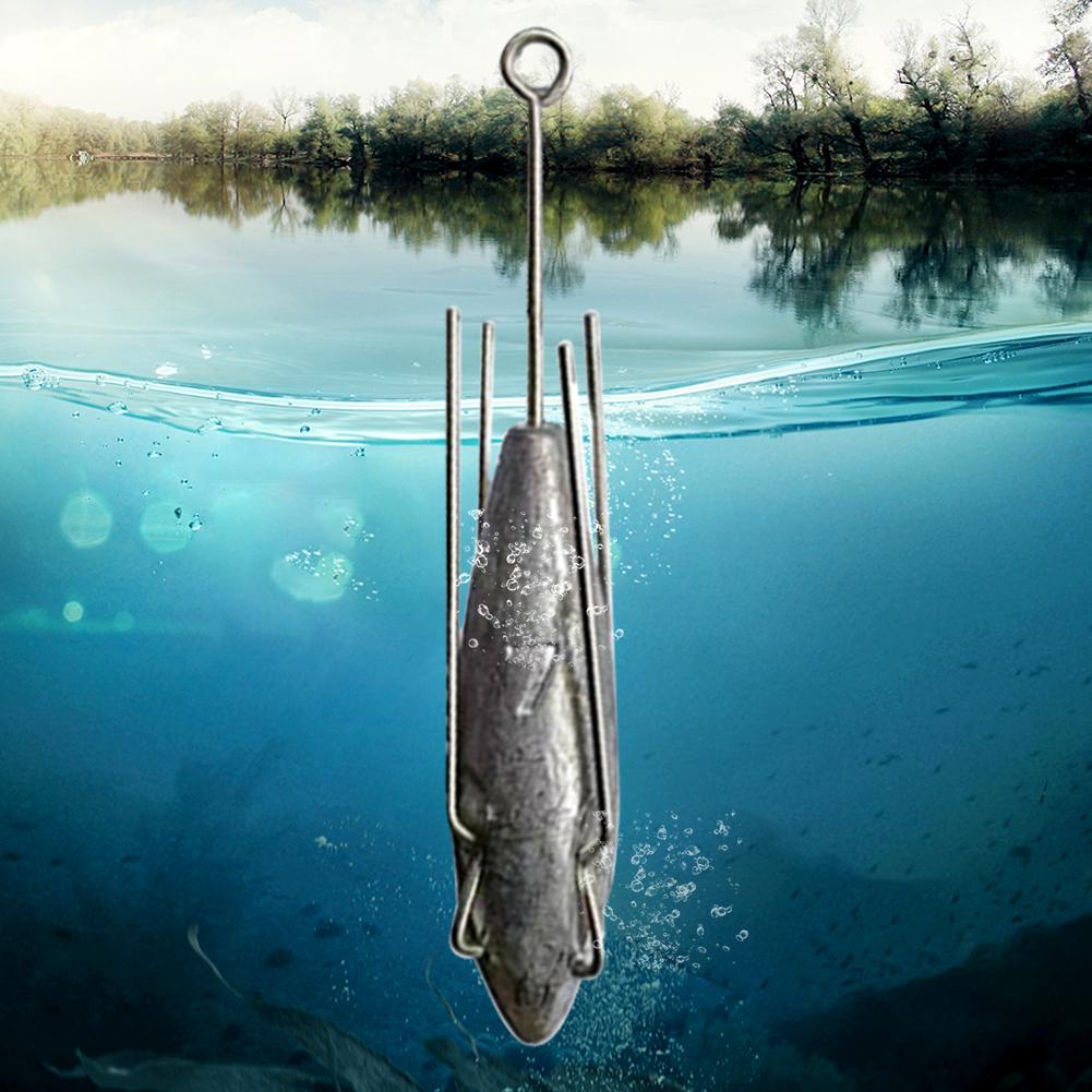 1/2/4PCS Sputnik Sinker Surf Fishing Tool Long Tail Saltwater Surf Casting Sinkers Catfish Beach Spider Weights Bass FishingTack