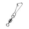 20pcs Fishing Snap Swivels Connector Durable Stainless Steel Safety Pin Clip Easy To Use Quick Change Fishing Tackle Accessories