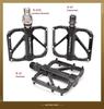Aluminum Alloy Quick Release Folding Bike Pedals with Bearings for Road Bikes
