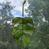 Lightweight Outdoor Decor Acrylic Leaf Hanging Pendant, Waterproof Sunproof Window Hanging, Decorative Four-leaf Clover Pendant Ornament with Colorful