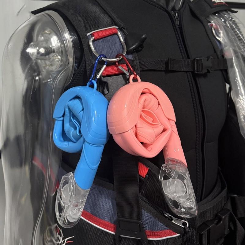 Flexible Rolls Up Snorkel Silicone Folding Snorkel with Compacts Storage Case Freediving & Snorkeling Snorkel Easy Use