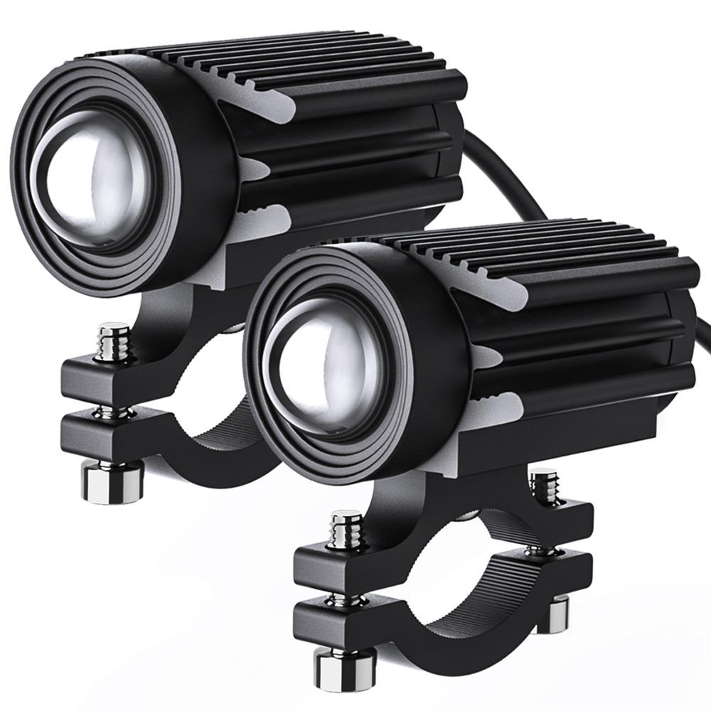 1/2pcs IP65 Waterproof LED Spotlight Aluminum Alloy LED Fog Lights Motorcycle Fog Lamp  ATV Lighting