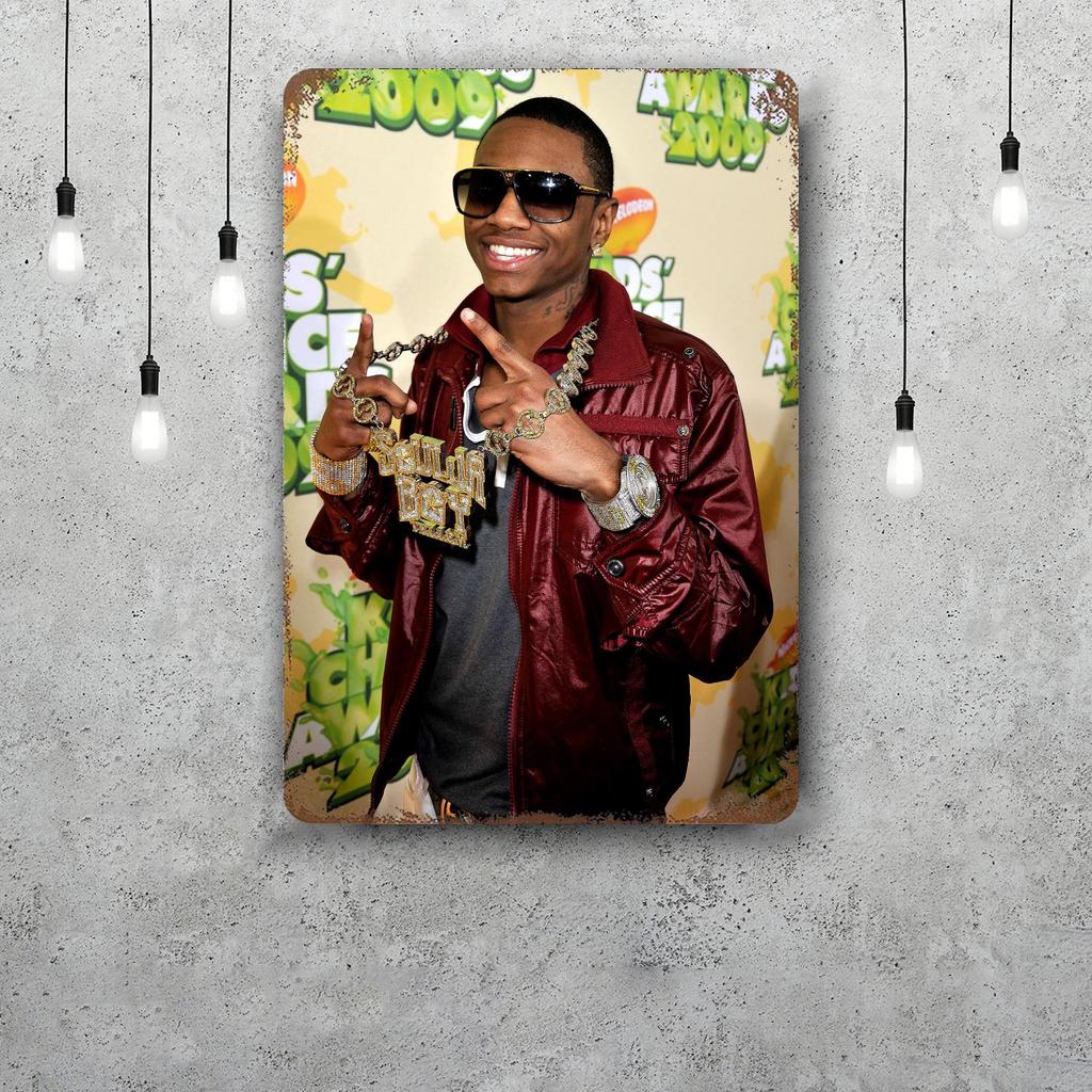Soulja Boy Decor Poster Vintage Tin Sign Metal Sign Decorative Plaque for Pub Bar Man Cave Club Wall Decoration