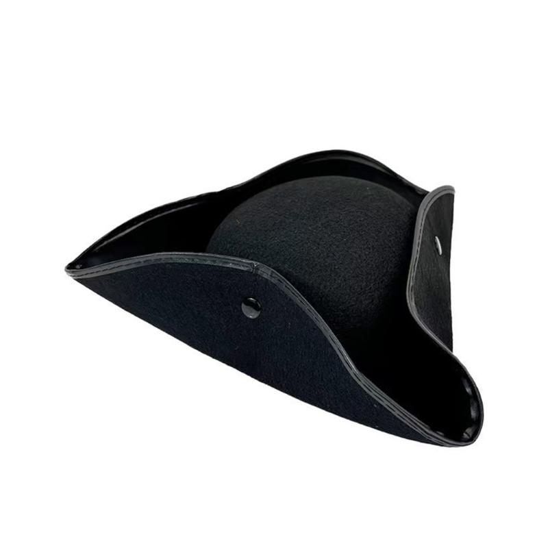 Cappello da Pirata Caraibico Regolabile Unisex Cappello con Emblema del Teschio Cappello da Pirata Cappello da Costume per Feste in Costume e Giochi di Ruolo