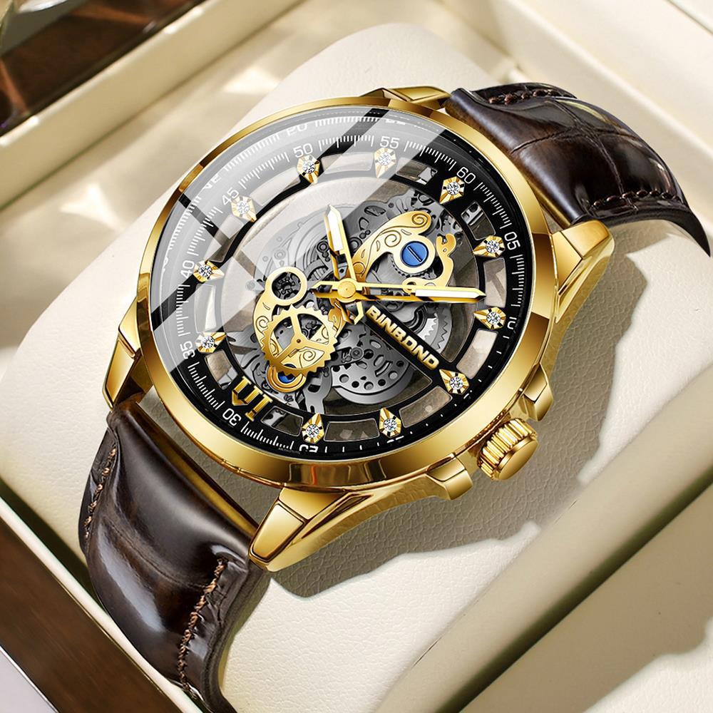 2024 Binbang Men s Luxury Quartz Wristwatch: Trendy, Genuine Business Style, Douyin Hot Seller.