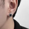 Earrings with Tiny Inlaid Zirconia, Elegant Ear Studs for Nourishing Ear Piercings, Showcasing Individuality.