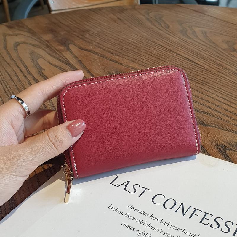 First Layer Cow Leather Card Holder Women Genuine Leather Card Bags For Business Credit ID Cards Driving License Coin Purse