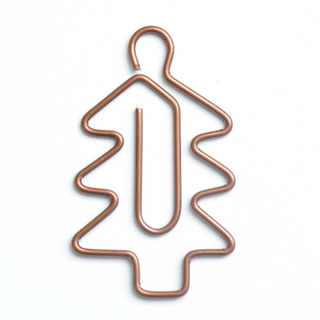 100Pcs Cute Paper Clips Retro Christmas Style Exquisite Color Wide Application Kids Paper Clips for 