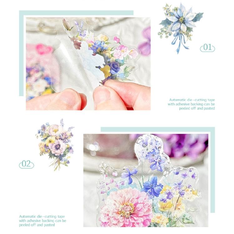 Wasserdichter Deko-Sticker für Scrapbooking, Briefe, Scrapbooking-Sticker, Scrapbook-Zubehör, Künstlerischer Sticker