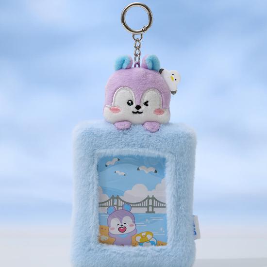 BT21 Plush Photo Card Holder Key Ring Busan Edition