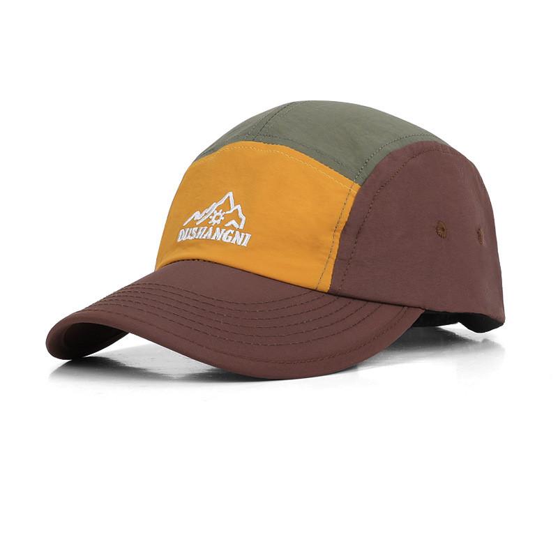 Summer Outdoor Sunscreen Cap With Embroidered Letter Design Waterproof Breathable For Commuting