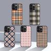 Plaid Fashion Phone Case Mobile Suitable For Apple 17 Air 16 PRO MAX 15 14 13 12 11 Patch Black Hard Shell
