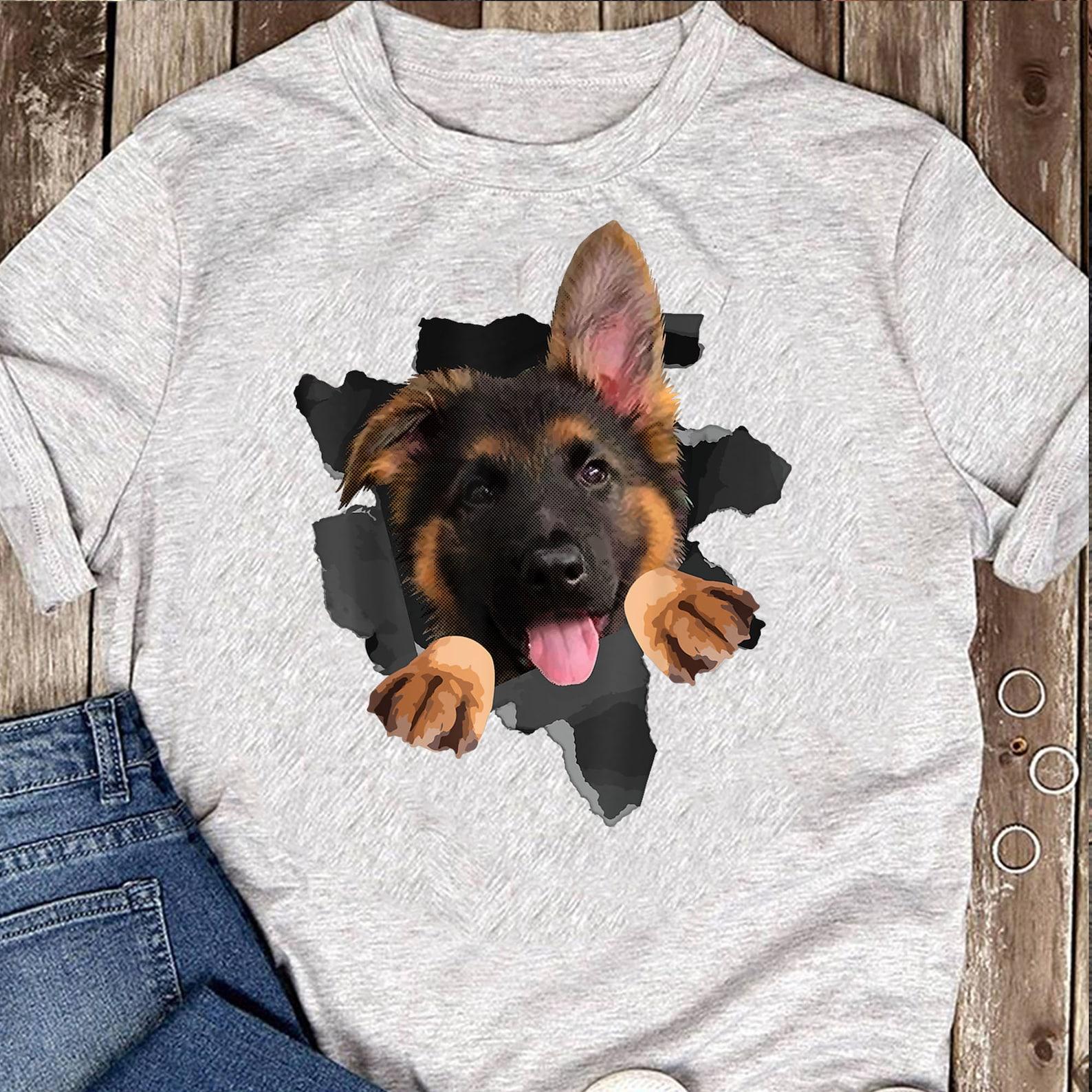 Funny German Shepherd Lovers Design For Men Women Pet Dog T-Shirt - German Shepherd Dog, German Shepherd Dog Gift, German Shepherd Lover M