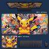 Edgy Gengar and Pikachu Battle Desk Pad Abstract Art Gaming Mouse Mat