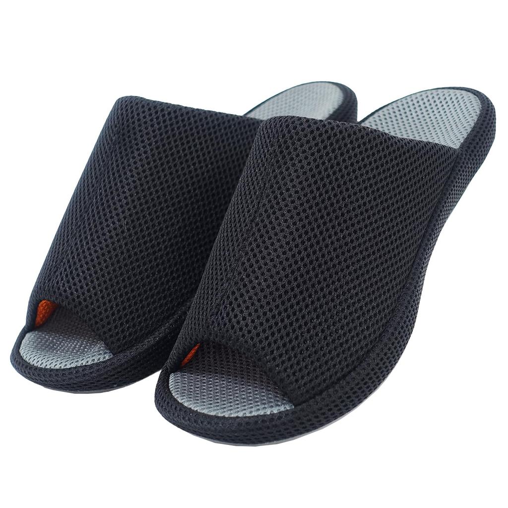 Okamura size LL slippers, black,