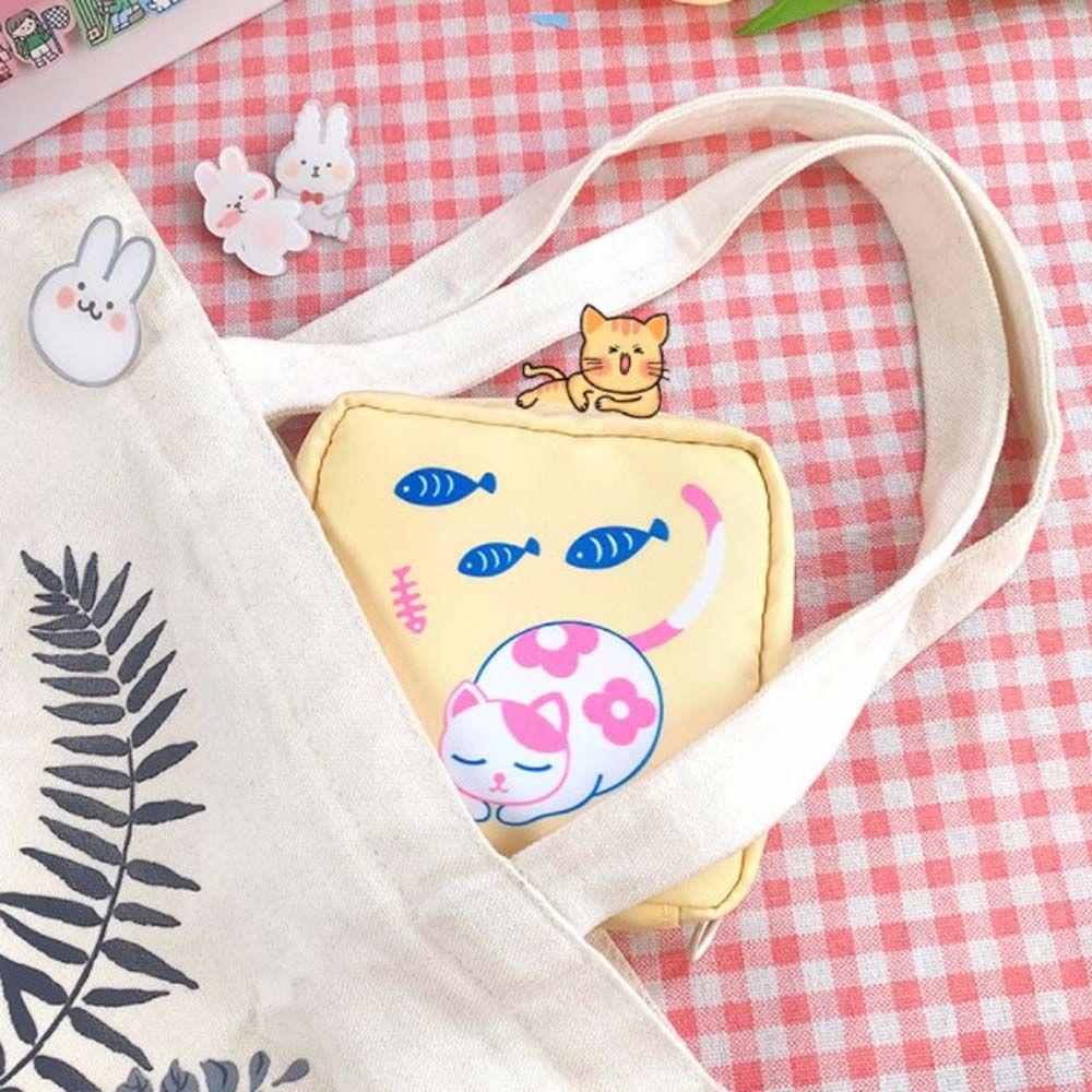 Organizer Cute Cartoon Pattern Sanitary Napkin Bag Lipstick Pouch Coin Purse Cosmetic Bag