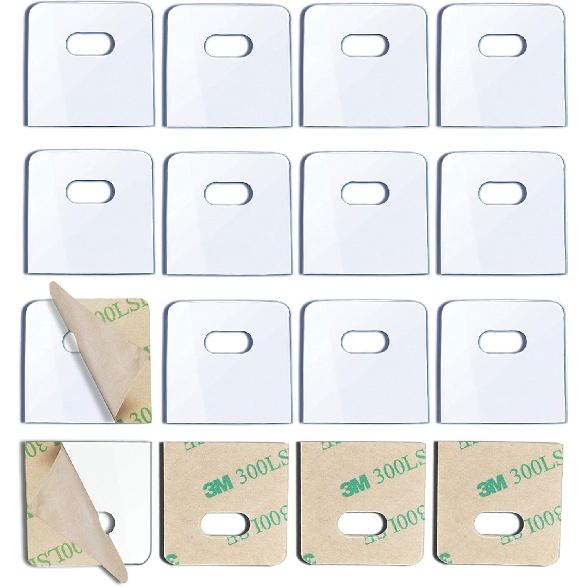 (16 Set/32 Pieces) Clear Vertical Blind Repair Tabs, Vertical Blinds tabs/Blind Fixers for Vertical Blinds Replacement Slats & Parts