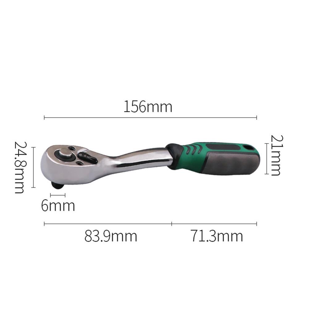 Swivel Ratchet Wrench Wear Resistance 1/4inch Drive