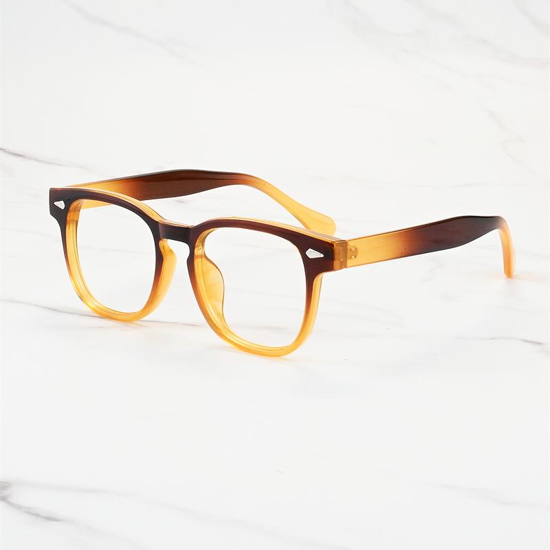Vintage Rectangle Rivet Frame Myopia Glasses Anti Blue Light Women Near Sight Eyewear Prescription Nearsight