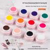24-Color Solid Non-Sticky Nail Extension Gel for Sculpting & Quick Tips