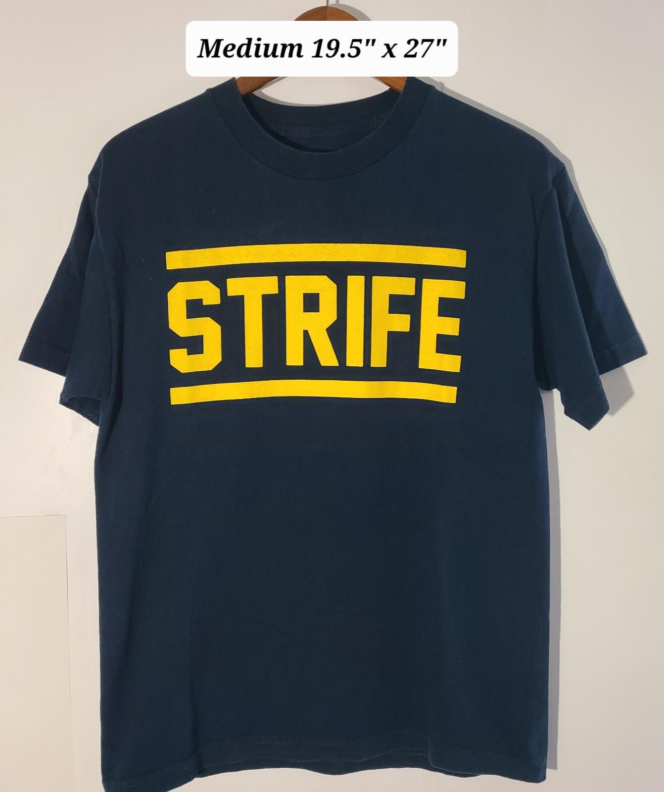 Strife Must Try One Step at a Time One Truth Large Black 2-Sided Tee Unisex T-Shirt L