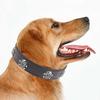 Collare per Animali Halloween Design Teschio Regolabile 1Pz Collare per Cani Nero