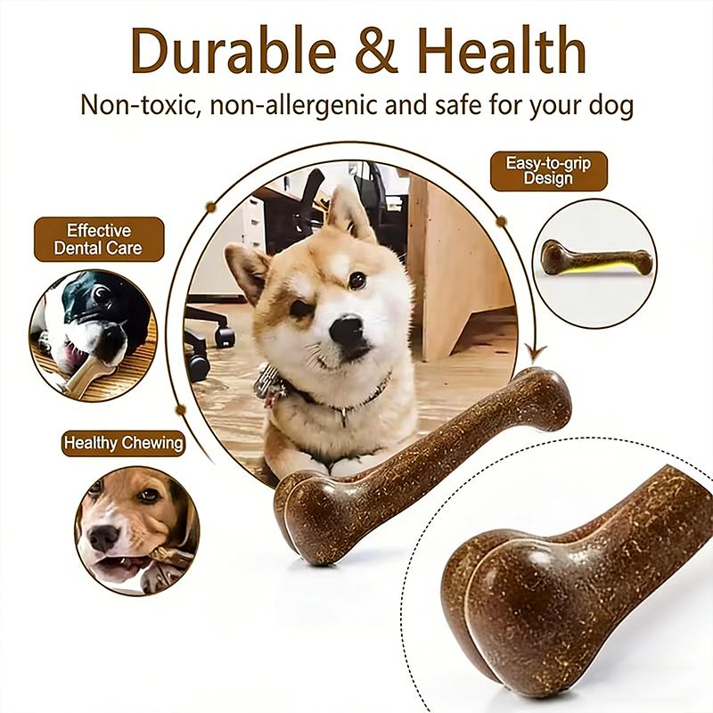 Pet Dog Bone Chew Toy Teeth Cleaning Grinding Durable Bite Resistant Training Boredom Relief Pet Toy