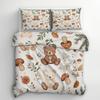 Cartoon Animal Bedding Set, Cute Teddy Bear Duvet Cover for Childrens Adults, Colorful Comfortable Full Size Duvet Cover Set