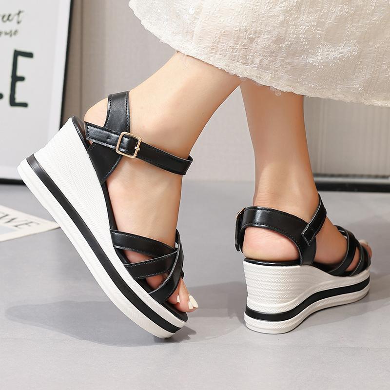 Fashion Women Sandals Lightweight Heels Sandals Summer Shoes for Women Wedge Sandal with Platform Sandalias Mujer Summer Footwear Female