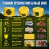 PVC-Material Golf-Aufprall-Schlagbeutel Gelbe Farbe Golf-Aufprall-Trainingsbeutel Anfänger Golf-Übung