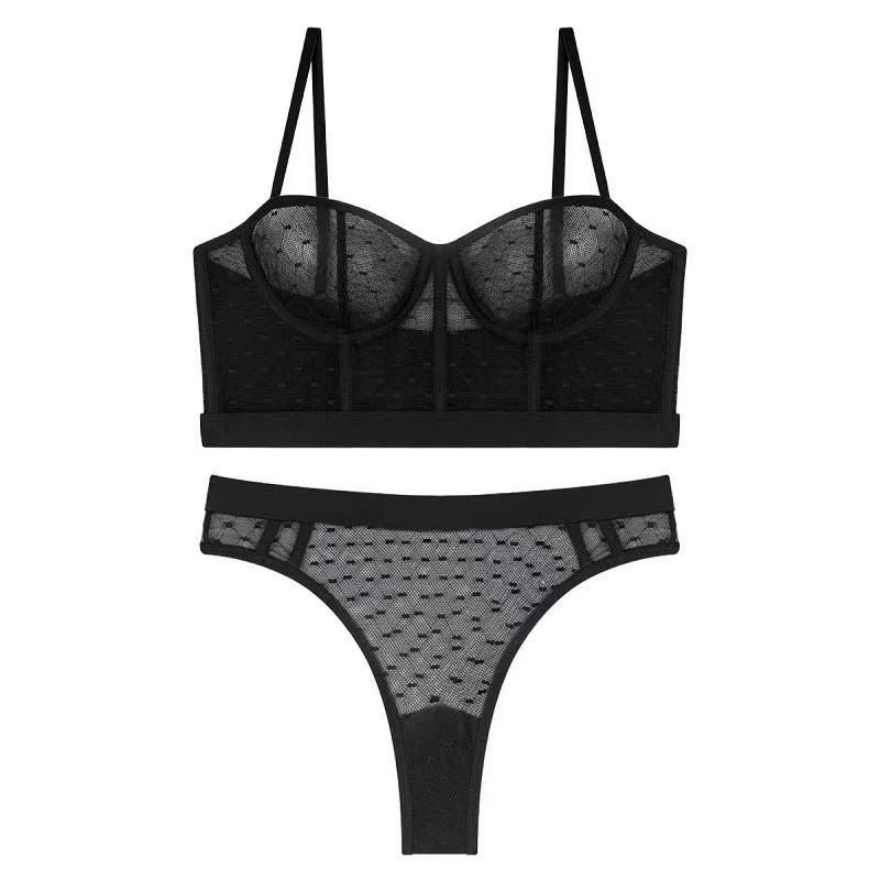 

Сексуальный костюм французский ультратонкий прозрачный сетчатый кружевной пиджак с косточками футболки-брюки показывают маленькое и сексуальное веселье XL чёрный