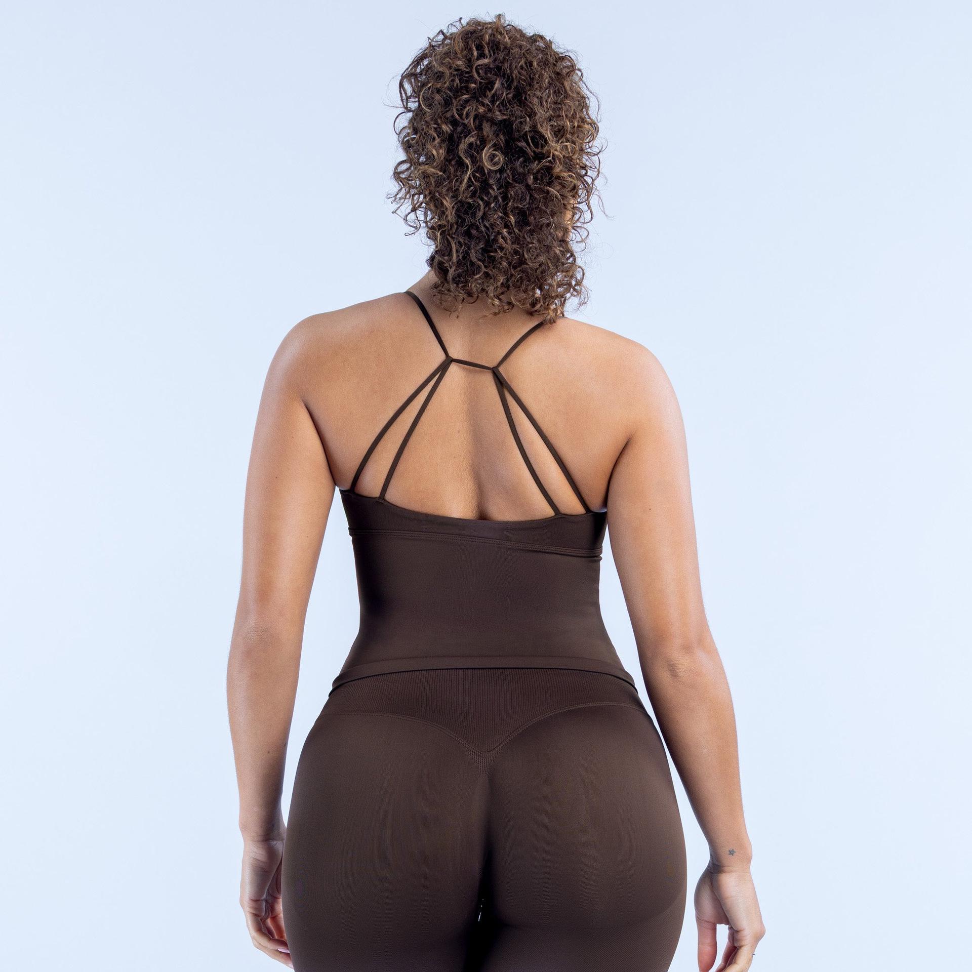 Женский топ-бра для йоги DFYNE на бретельках, многостильный Large