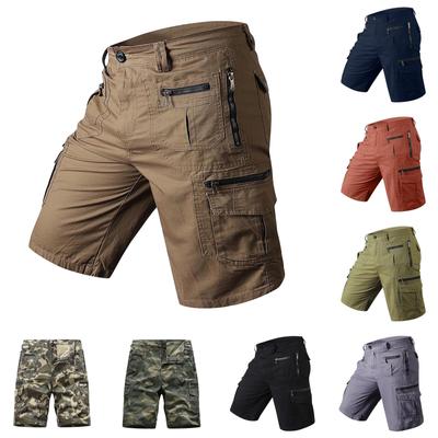 Men's Summer Oversized Trendy Casual Pants With Multiple Pockets Cotton Work Shorts