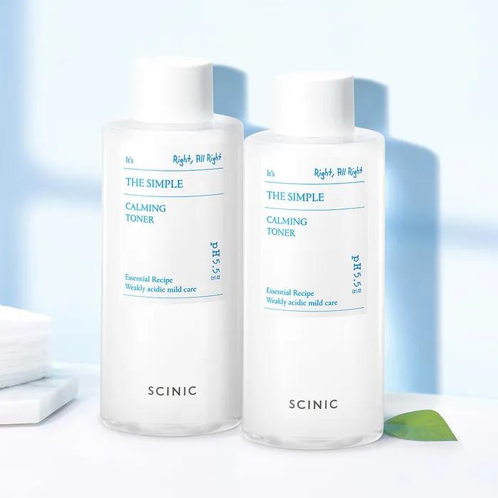 Scinic The Simple Large Capacity Toner 300ml x 2