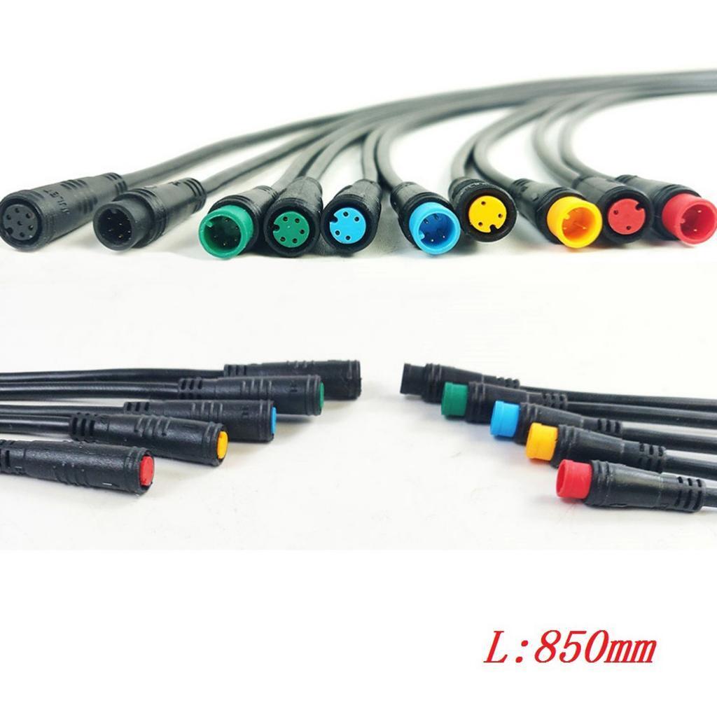 Electric Bike Extension Cable Wire Reliable and Durable 2Pin/3Pin/5Pin/6Pin Plug Connector