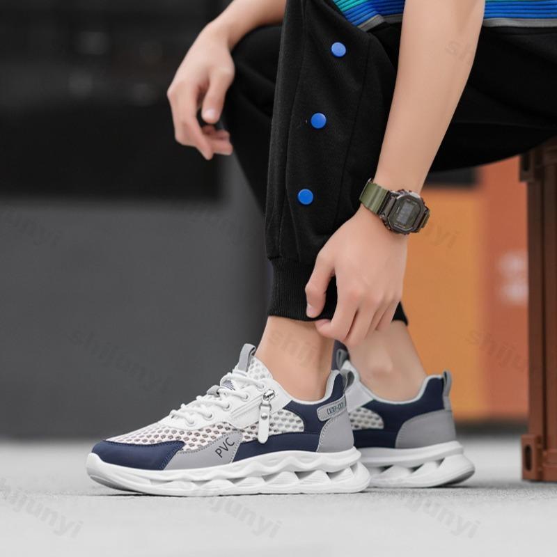 Fashion Men's Fashion Trend Casual Sports Shoes 2025 Autumn New Fly Weave Mesh Breathable Versatile Low Top Comfortable Chunky sneakers