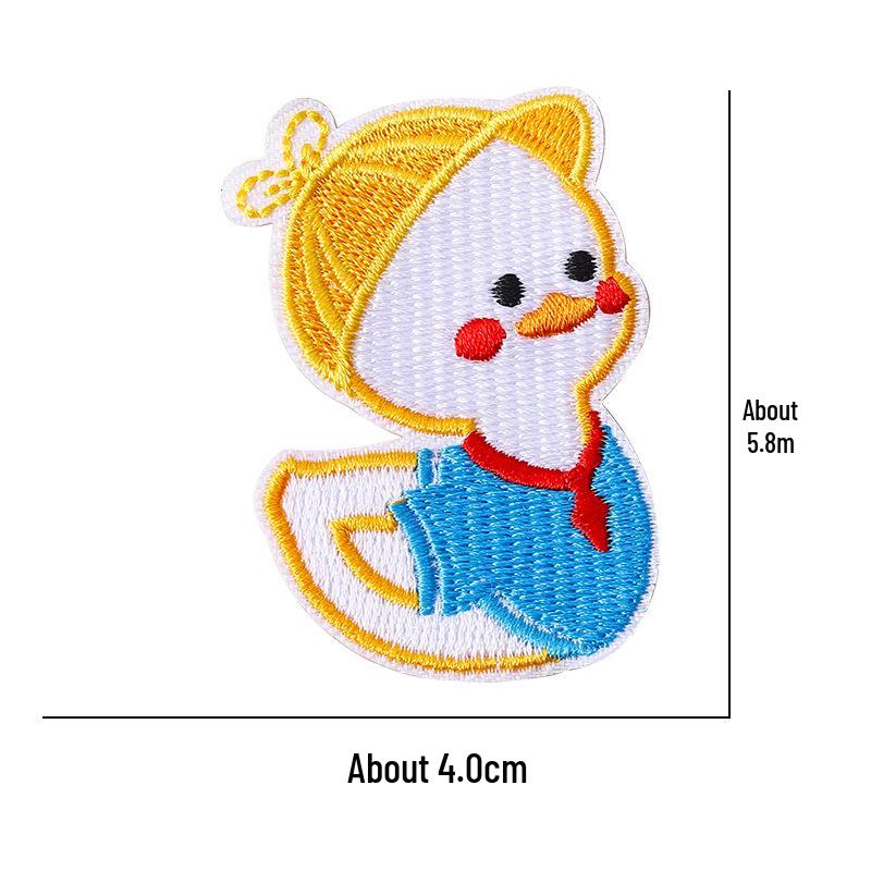 Self-Adhesive Embroidery Cartoon Patch Stickers for Clothes and DIY Journals