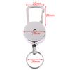 1Pc Retractable Pull Key Ring Chain Clip Carabiner Holder Recoil Extends To 50Cm