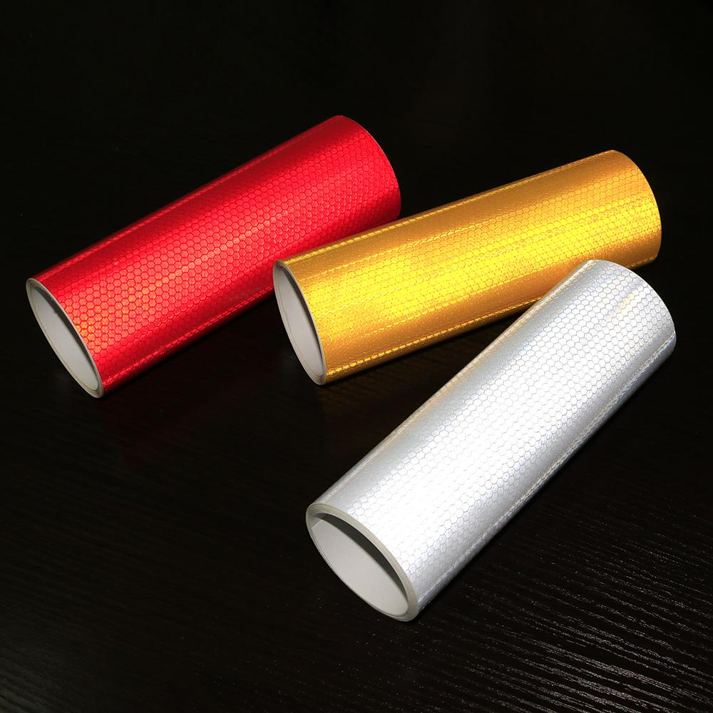 20cm*3m Reflective Car Tape Sticker Safety Mark Auto Styling Self Adhesive Warning Trim Motorcycle Bicycle Film Decoration Tool