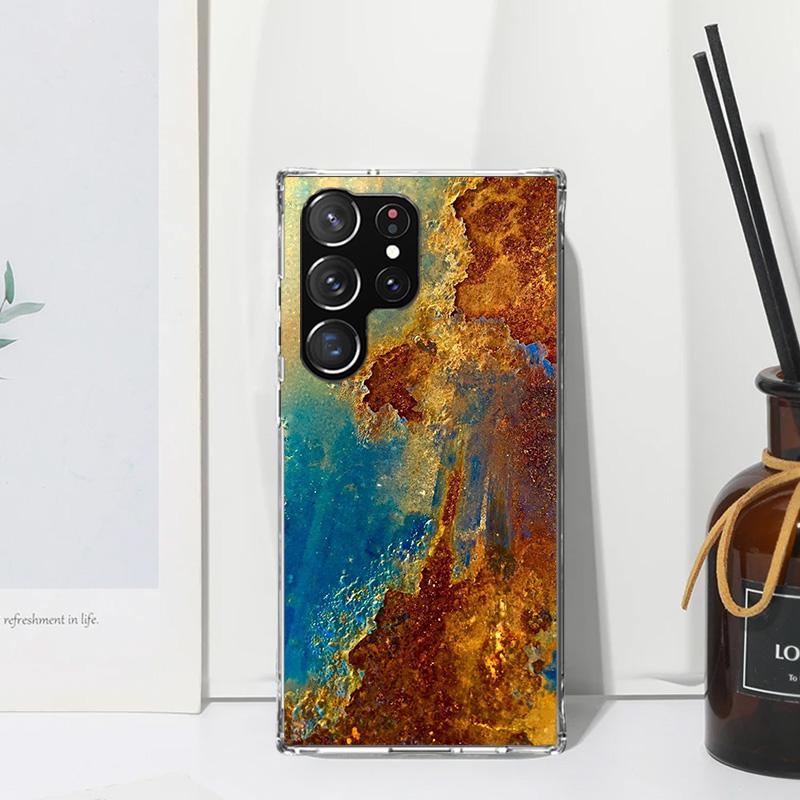 Vintage Industrial Style Rusty Pattern Phone Case For Samsung Galaxy S26 S25 Edge S24 FE S23 S22 Ultra S21 Plus S20 + Art Fundas