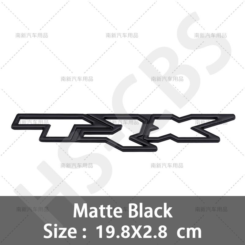1Pcs 3D Metal TRX Letter Emblem Car Side Fender Decal TRX Logo Rear Trunk Badge Tailgate Stickers Accessories Car Styling