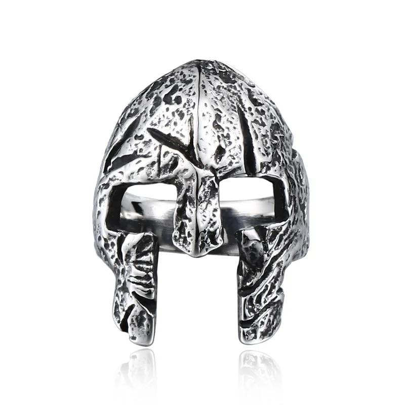 Anillo Retro Punk para hombre, esqueleto de demonio, Hip Hop, Rock, locomotora, aleación de acero de titanio, anillo de Color plata antigua, joyería para mujer