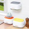 Kitchen Dish Brush With Soap Dispenser And Plastic Holder For Easy Cleaning